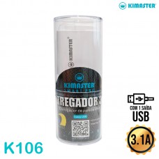 Carregador 1 USB K106 Kimaster Smart Pro